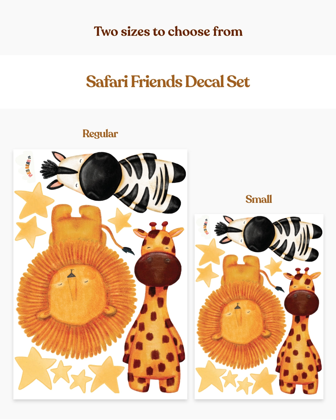 Safari Friends Wall Decal