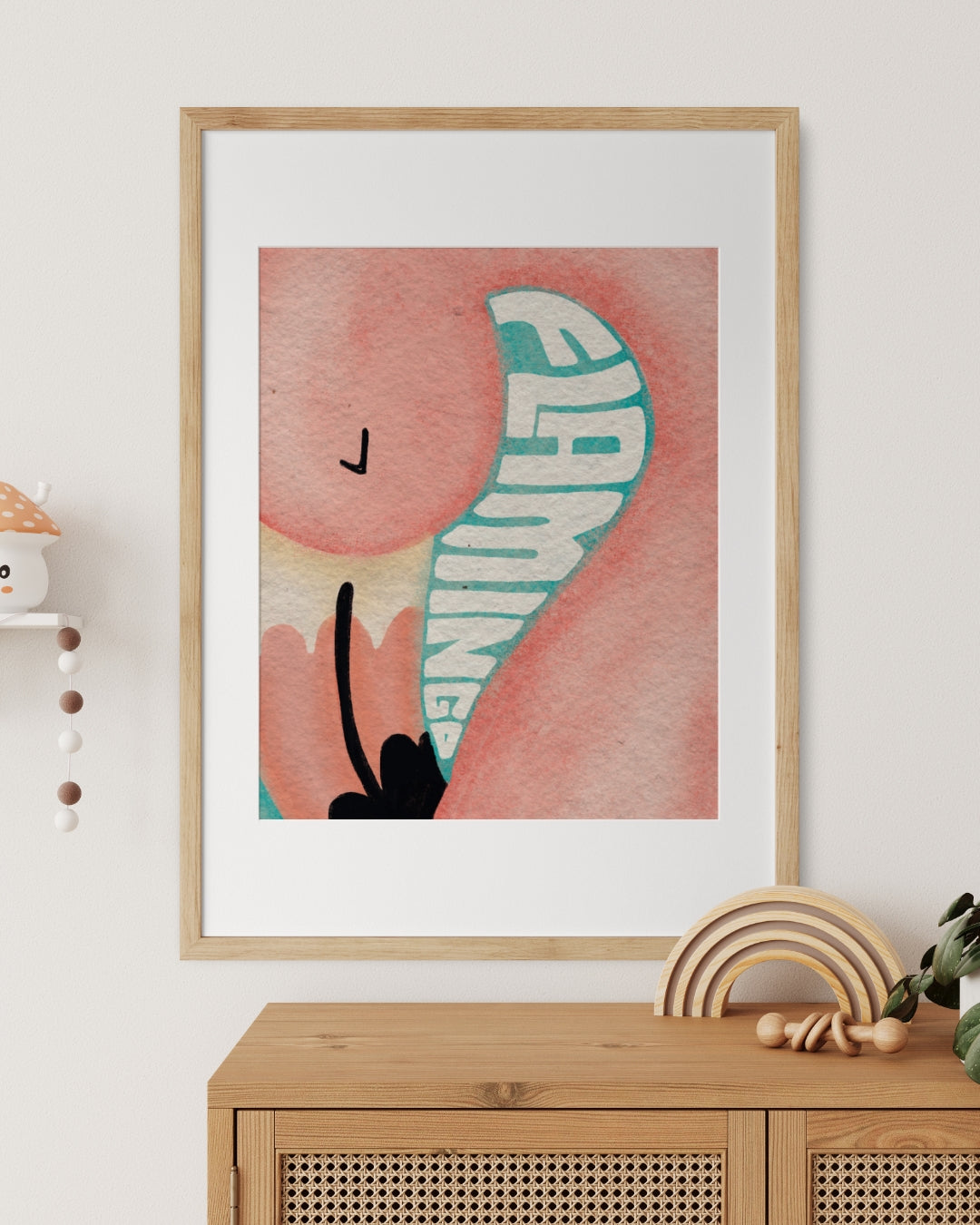 Pinky Flamingo Print