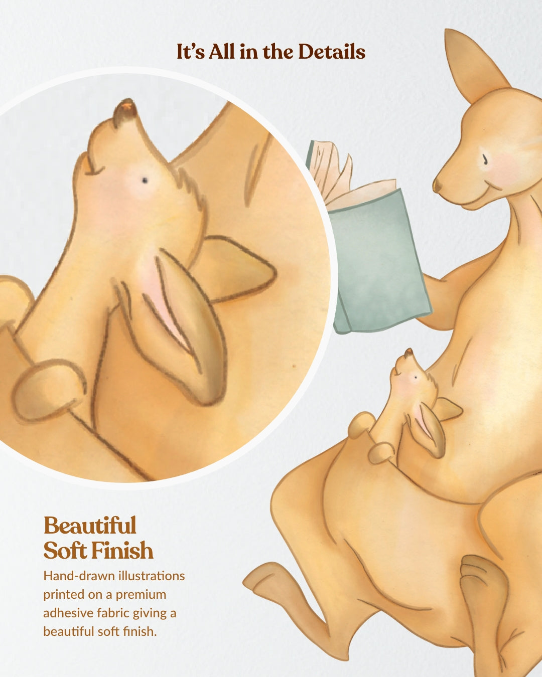 Once a Hop a Time... Kangaroo Wall Decal