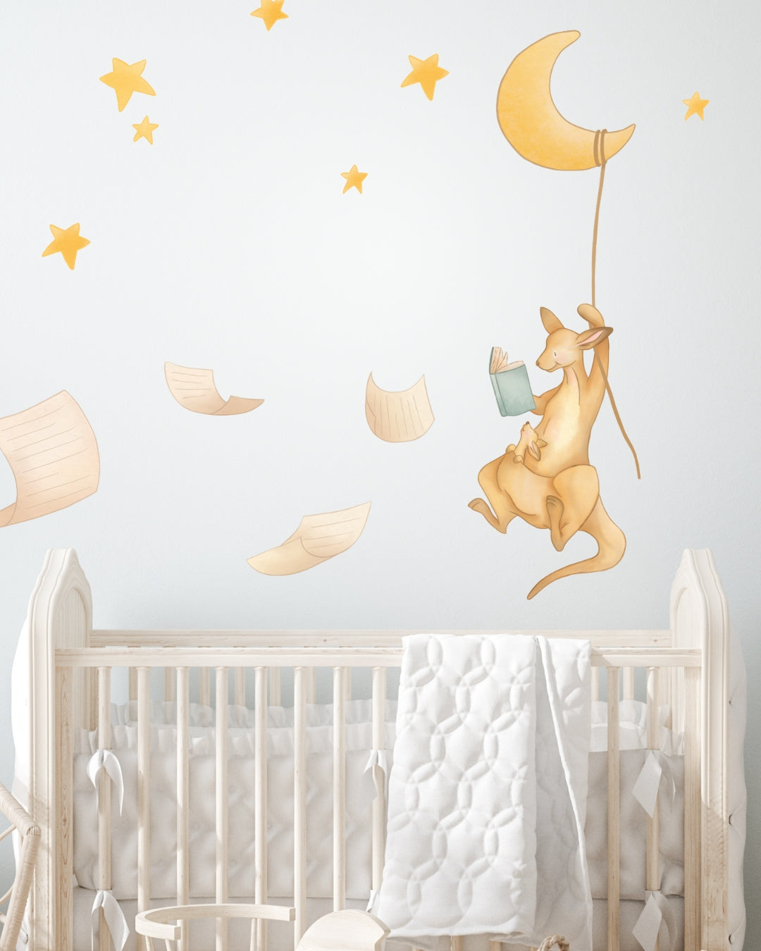 Once a Hop a Time... Kangaroo Wall Decal