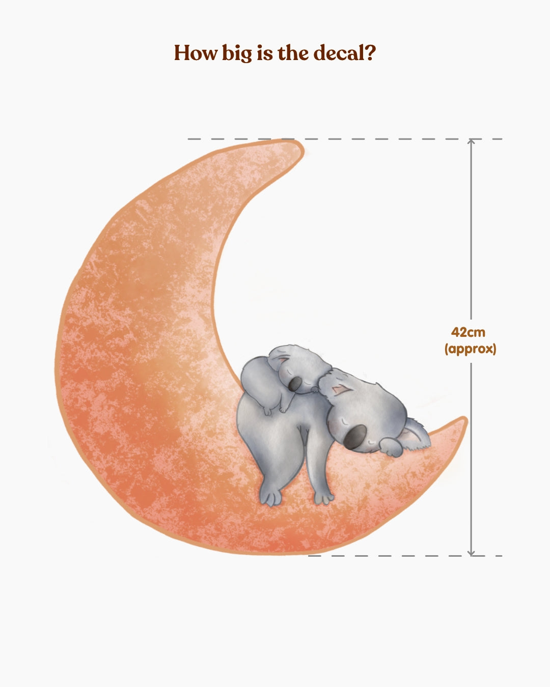 Koala and Joey Nightime Wall Decal