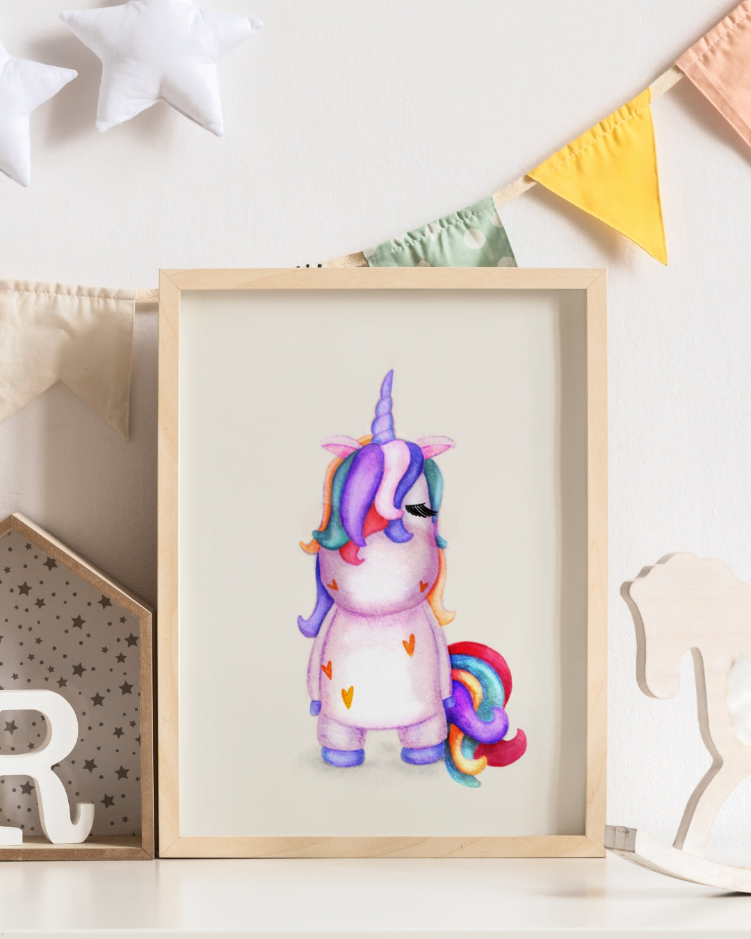 Unicorn Rainbow Print