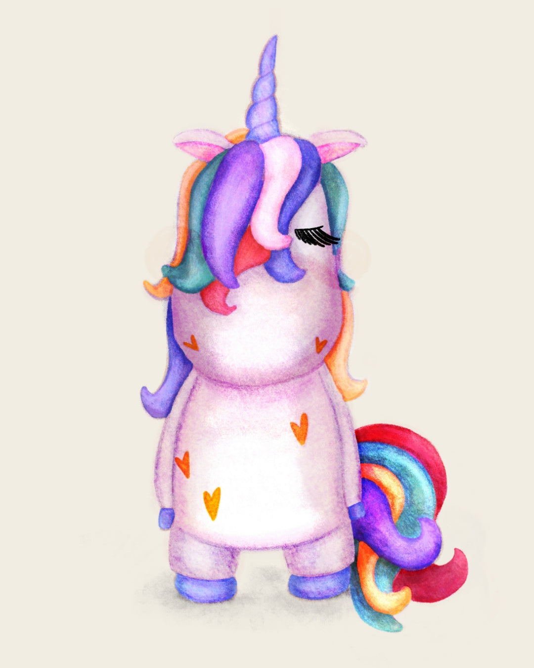 Unicorn Rainbow Print