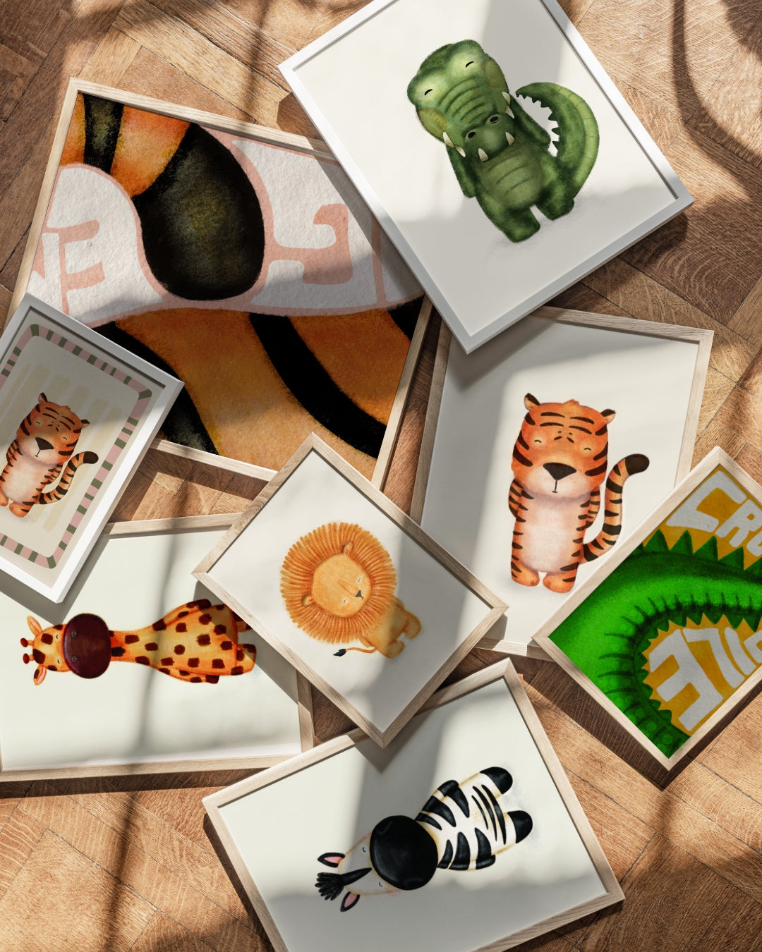 Safari Nursery Print Set (Set of 3 – A3 Size Wall Art)