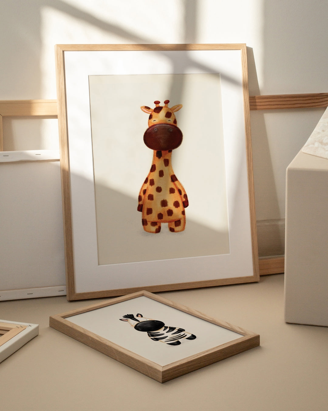Safari Nursery Print Set (Set of 3 – A3 Size Wall Art)