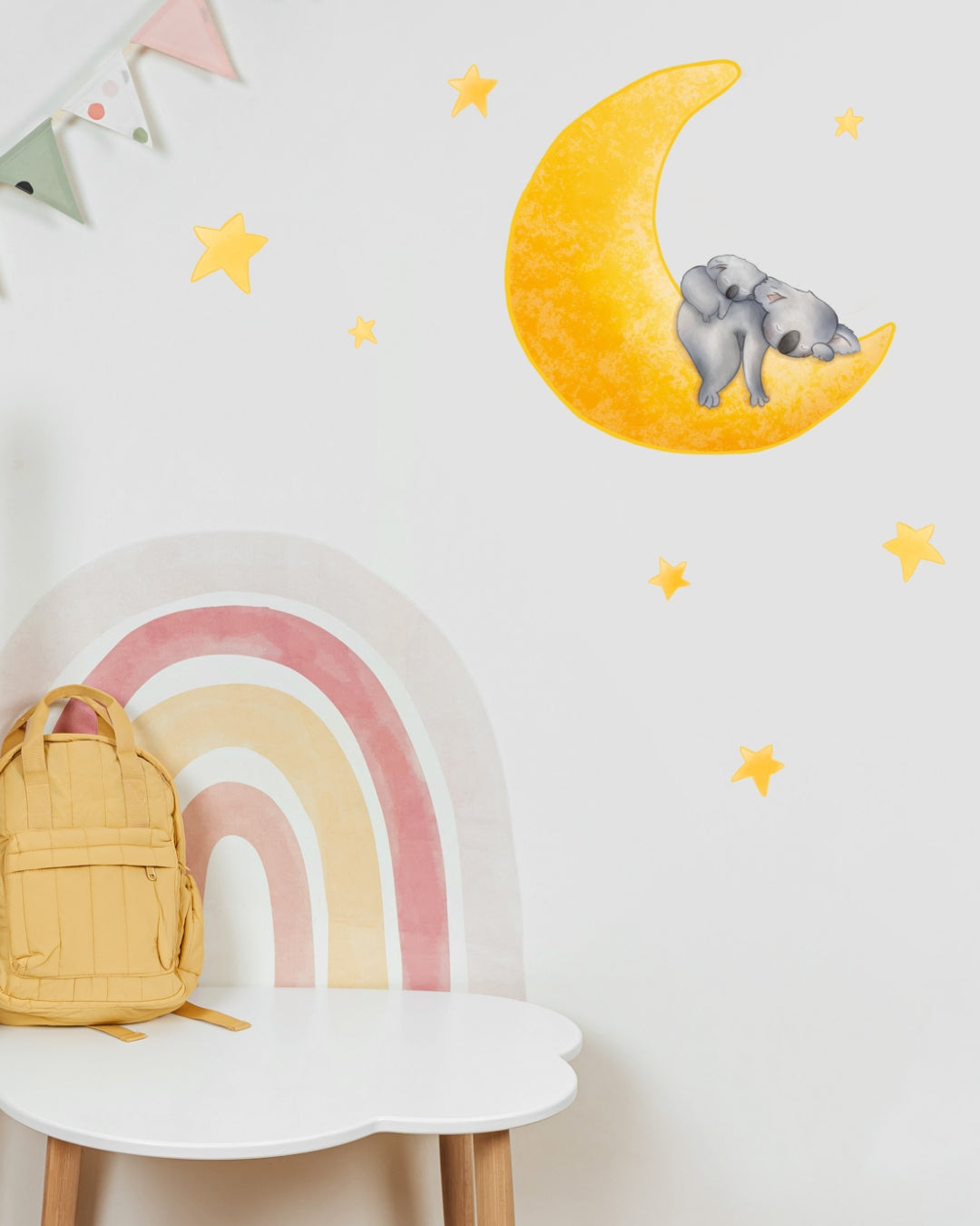 Koala and Joey Nightime Fabric Wall Decal