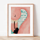 Pinky Flamingo Print