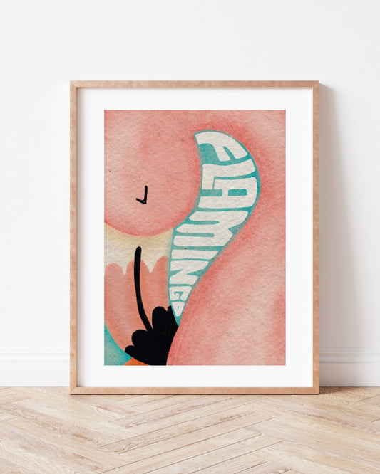 Pinky Flamingo Print
