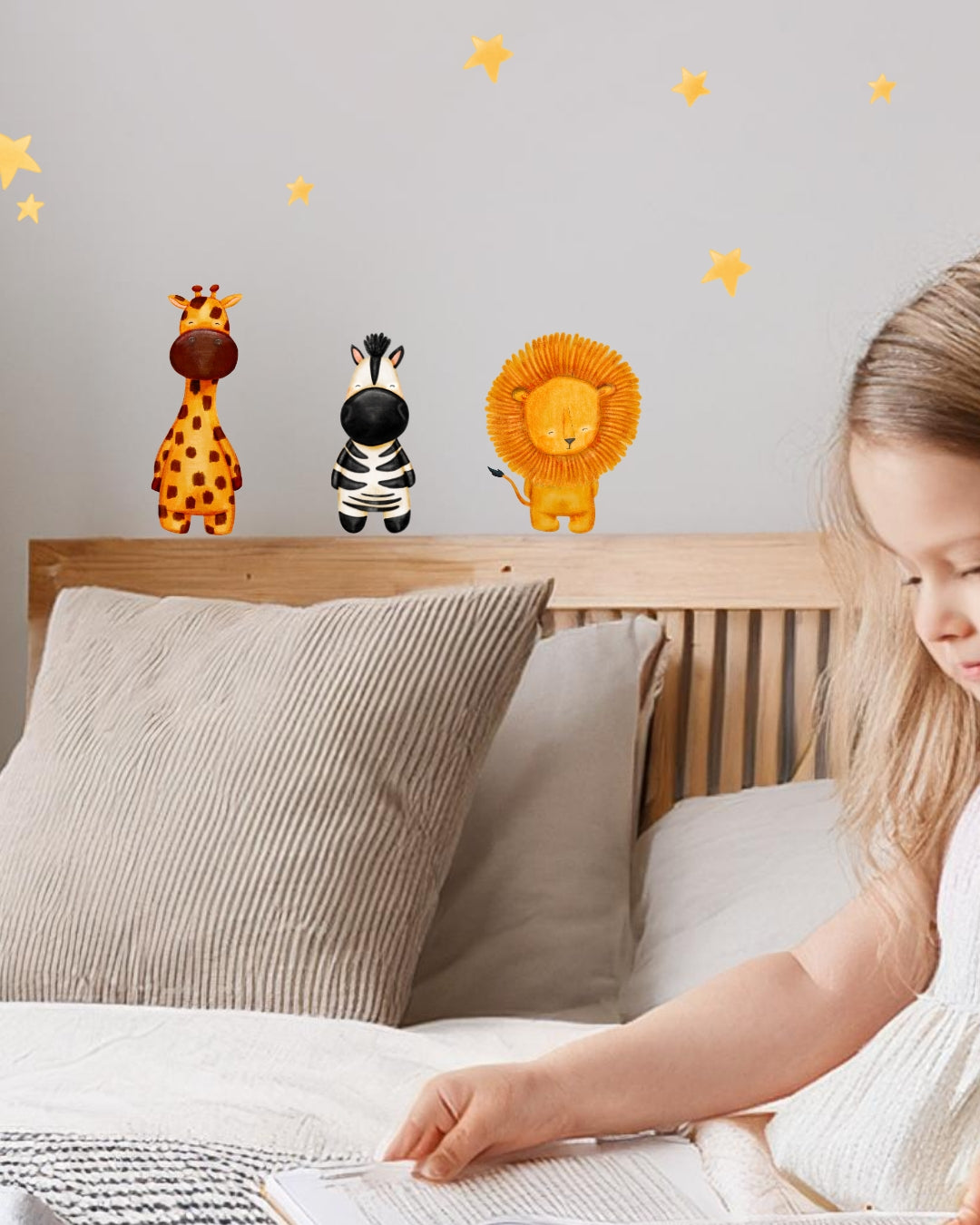 Safari Friends Fabric Wall Decal