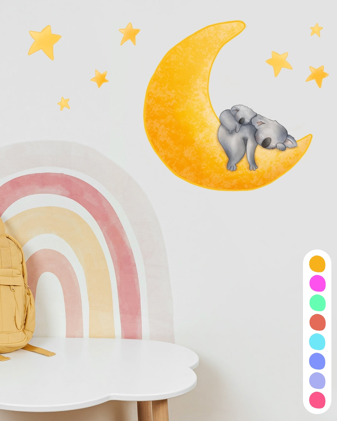 Koala and Joey Nightime Wall Decal
