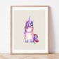 Unicorn Rainbow Print