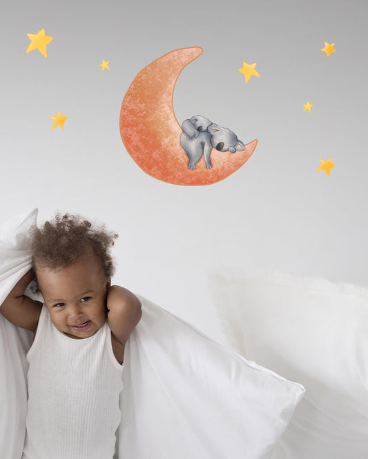 Koala and Joey Nightime Wall Decal