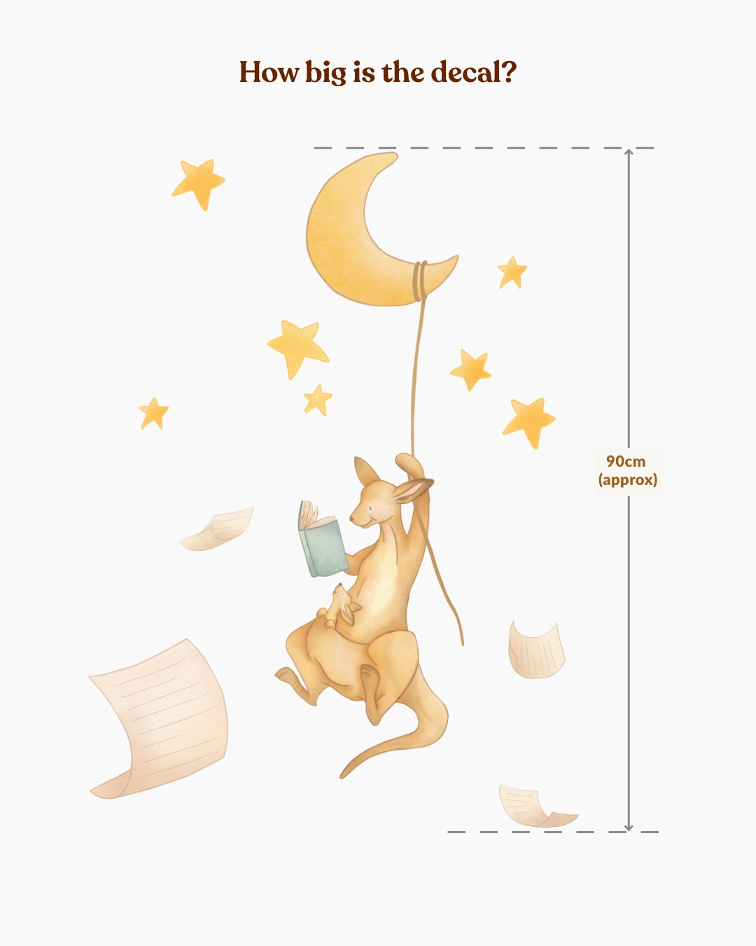 Once a Hop a Time... Kangaroo Wall Decal