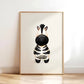 Zebedee Zebra Print